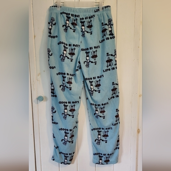 Life Is Good BBQ Camping Print Fleece Bottoms - Picture 5 of 5